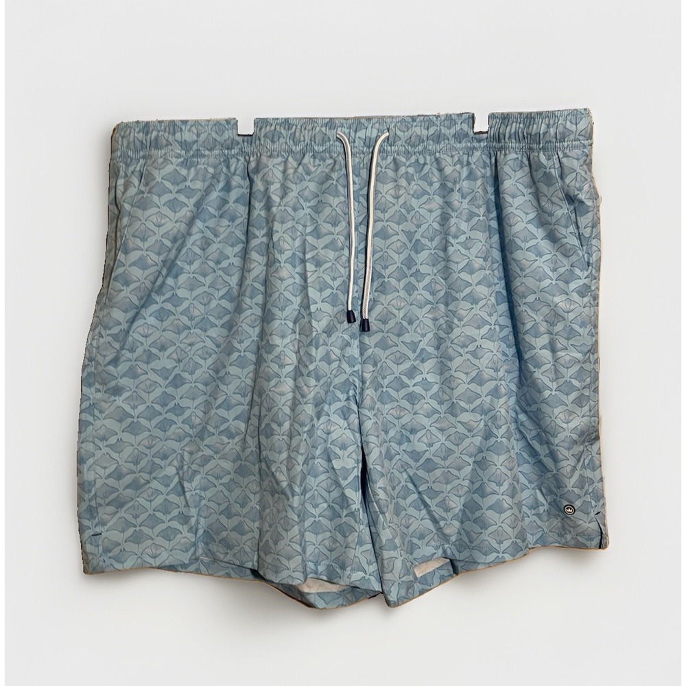 Peter Millar Crown Swim Trunks Stingray Print Blue Men's 2XL XXL Beach NEW